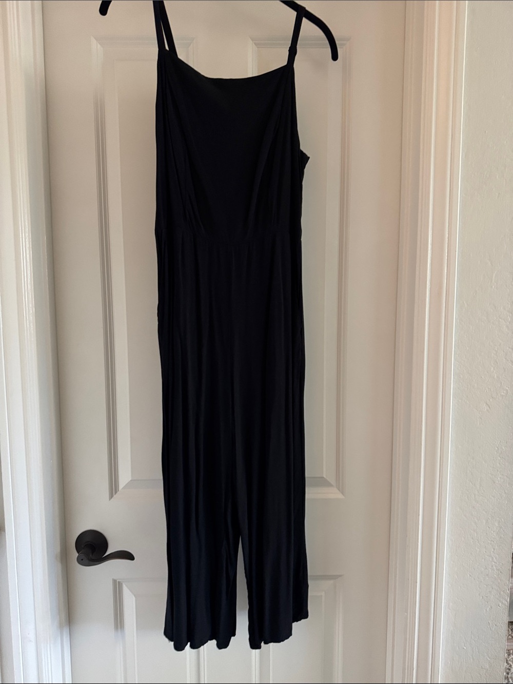 Old Navy Black Strappy Wide-Leg Jumpsuit